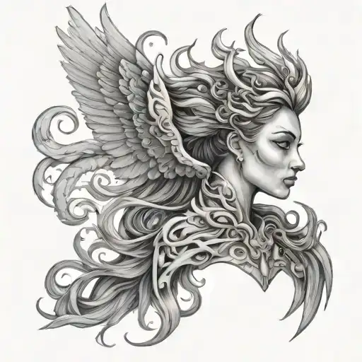 Female Human Phoenix Hybrid