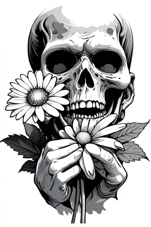 Zombie Holding Flower