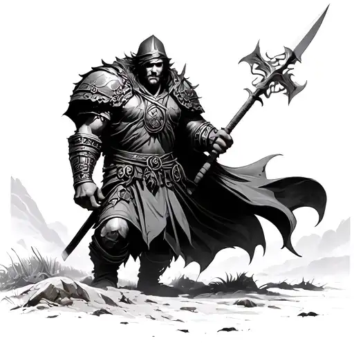 Victorious Warrior Walking The Narrow Path