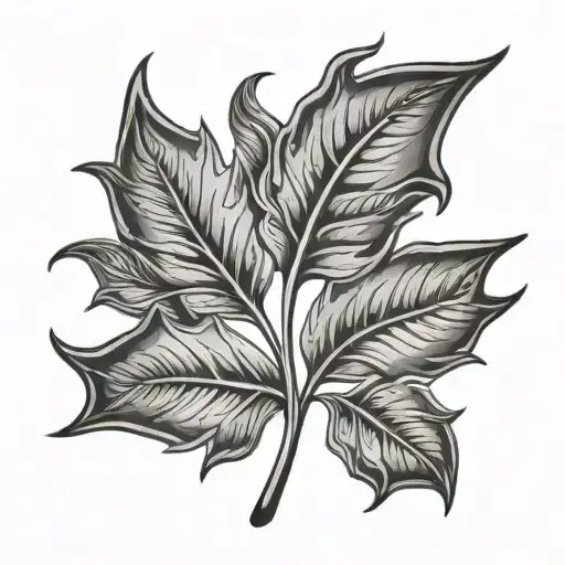Viking Hemp Leaf Traditional Middle Ages