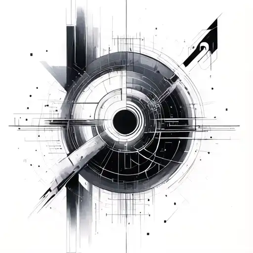 An Abstract Representation Of The Intersection Of Philosophy And Technology