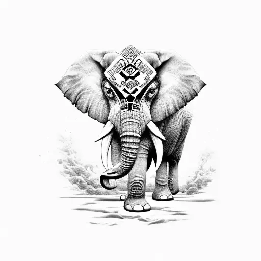 An Elephant Oni Mask