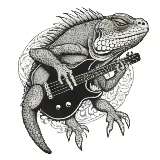 Bass Guitar Woe Iguana