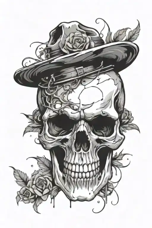 Skull Trash Polka Style