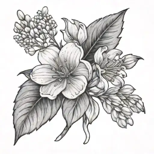 May Birth Flower With Thw Name Kody In The Stem