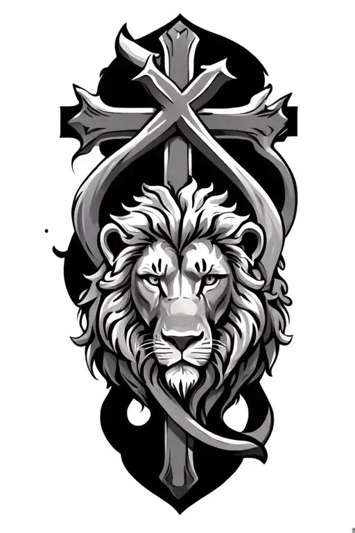 Lions And Crosses Intertwined