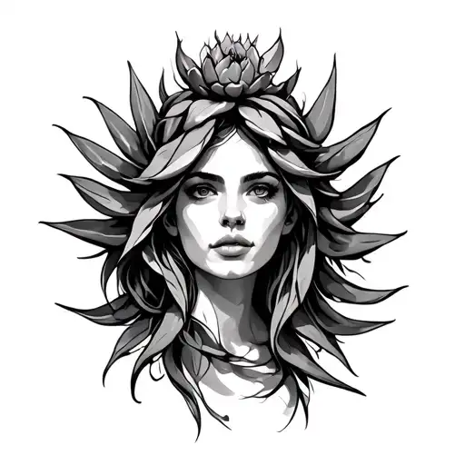 Agave Sprouting Woman