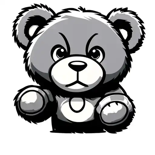 Teddy Bear With Wrestling Gear Integrated