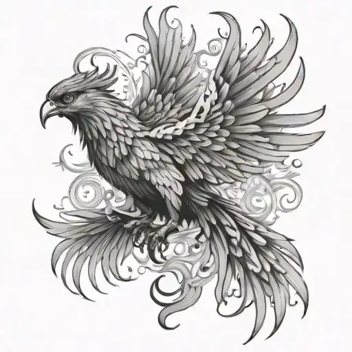 Phoenix With Falling People