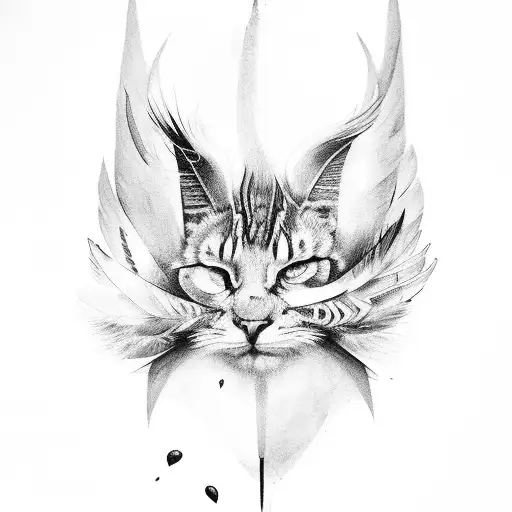 Lighting Storm With Feather