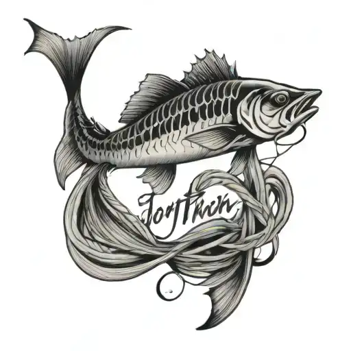 Name Jonathan Spelled Out With Fishing String My Best Catch