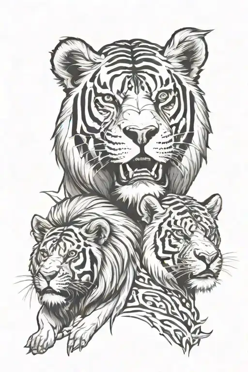 Lion Tiger Gorilla Bear