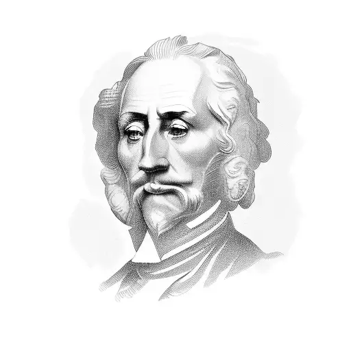 Portrait Of A Historical Figure Related To Money