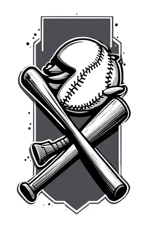 Baseball Bat Crossed