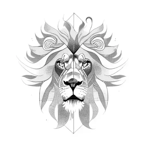 A Mechanic Who Is Riding A Motorcycle In The Form Of A Lion