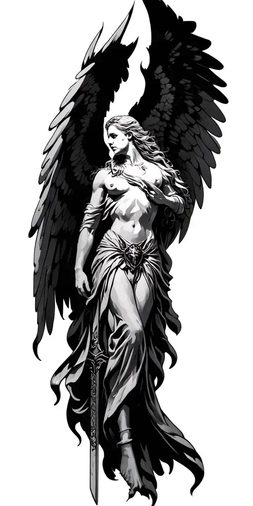 Archangel Slaying Satin