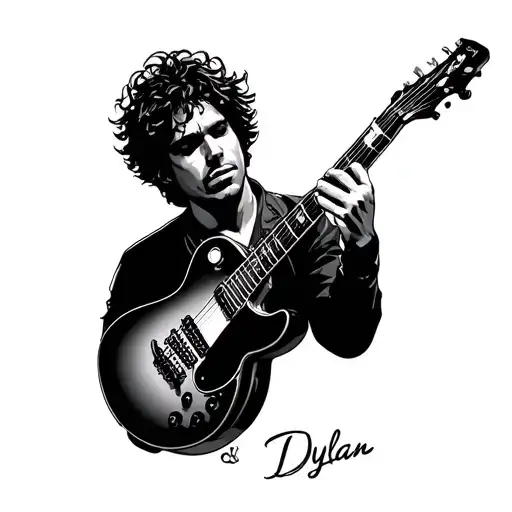 The Name Dylan As A Guitar
