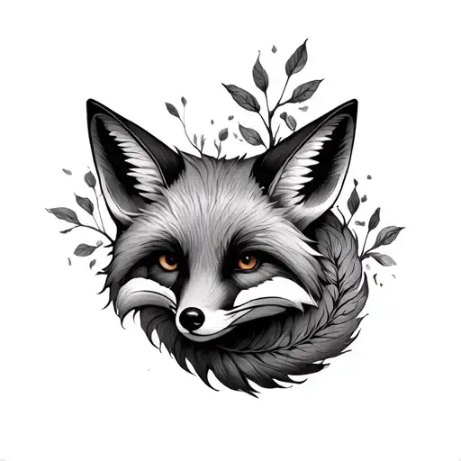 Fox Tail Turns Into Leaves Growing