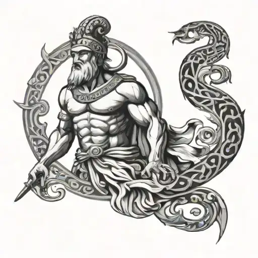 Greek Asian God Symbol In Alchemy