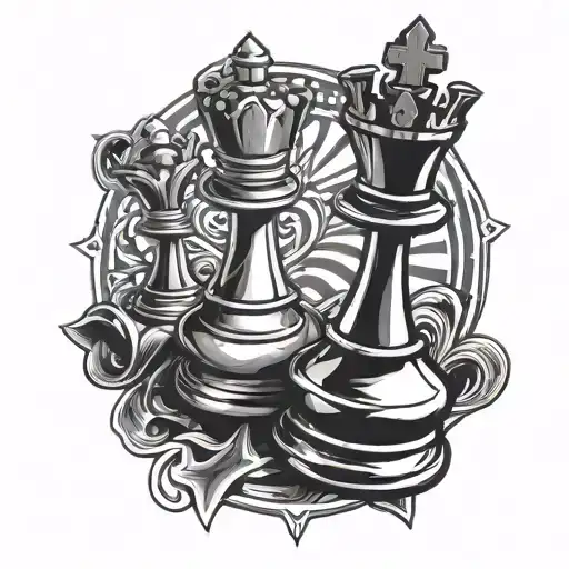 Black Chess King Chess Piece