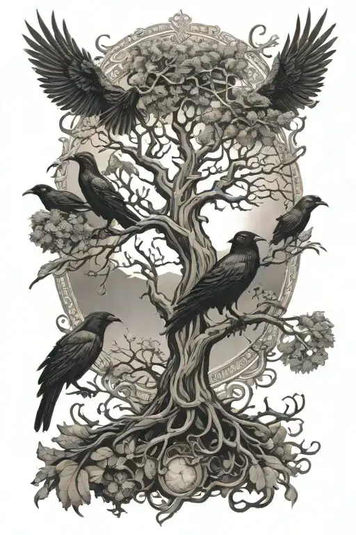 Yggdrasil And The Ravens