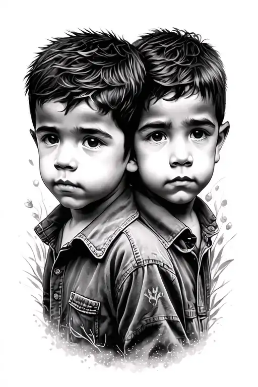 Create A Tatto Resembling My 2 Sons