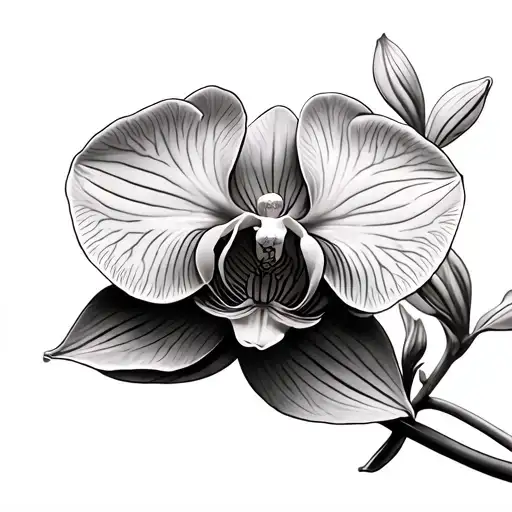 A Orchid Flower On My Back