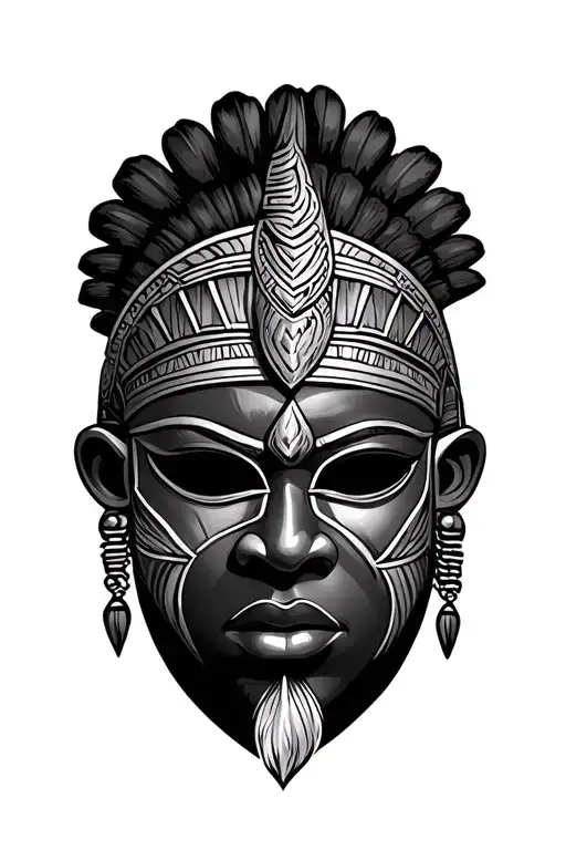African Warrior Mask
