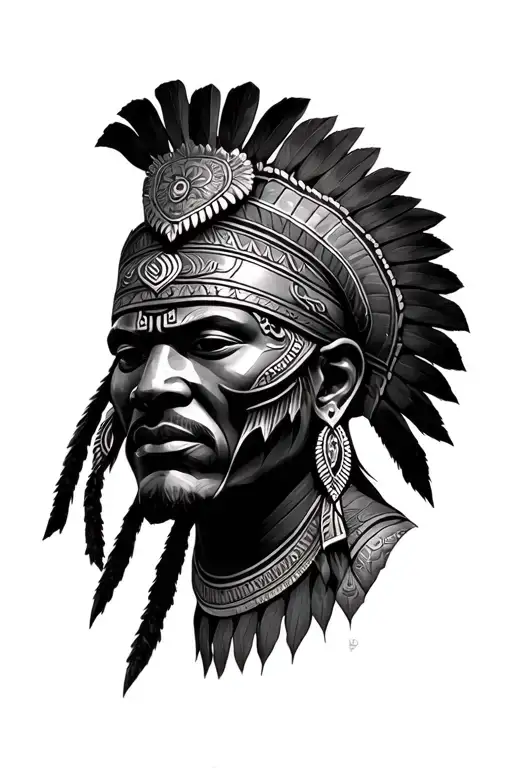 Realism Detailed African Warrior Mask