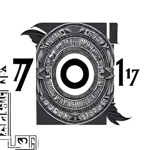 Mandella And Hieroglyphic Patterns With The Date 7 07 17 And Corbin In Egyptian Letter