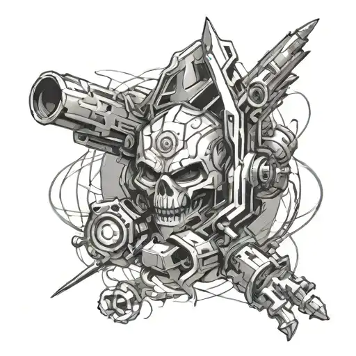 Draw Me A Sketch Of A Black And White Gaming Style