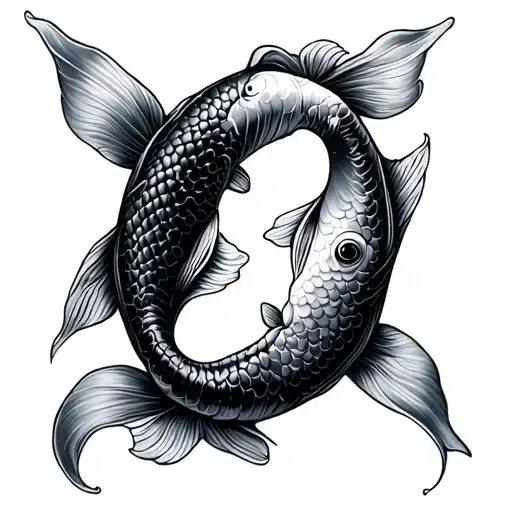 Yin And Yang Koi Fish