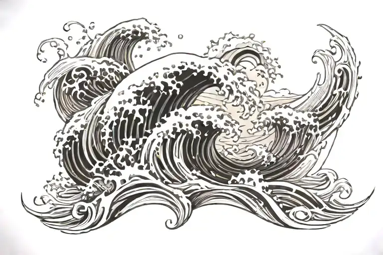 Ocean Waves Crashing