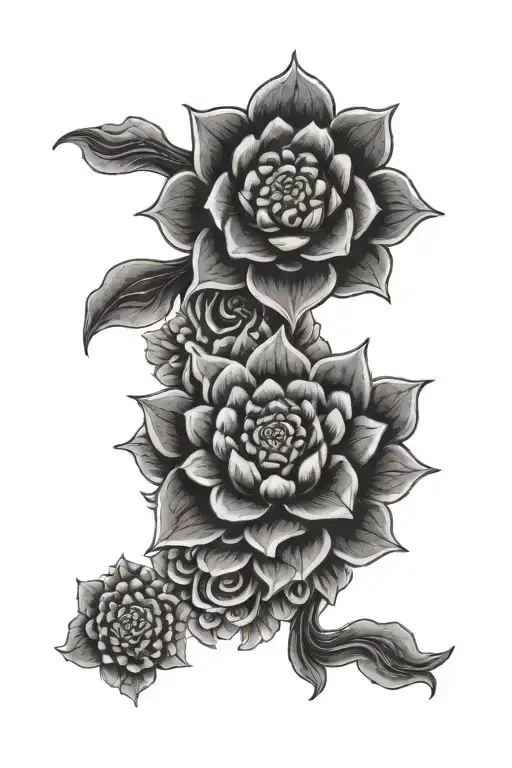 Tibetan Endless Knot Mandala Design Incorporating Lotus Flower And Buddha