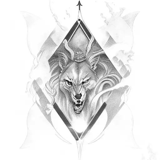 Corde Lisse Pose Inside Tarot Card