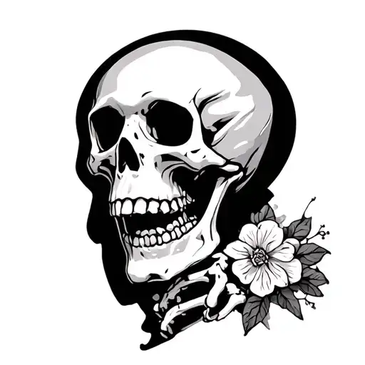 Skeleton Holdimg A Time Messure