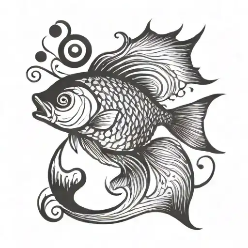 Pisces For Men Tattoo Minimalist