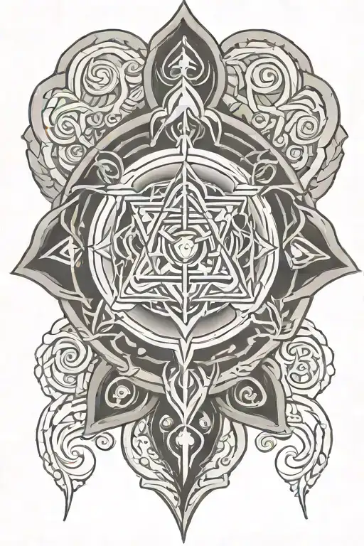 Chakra Inspired Tattoo Featuring The Air Nation Symbol From Avatar