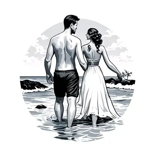 Man And Wife Beach