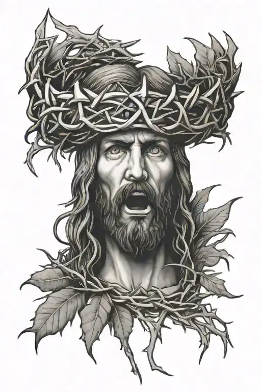 Jesus Crown Of Thorns On Top