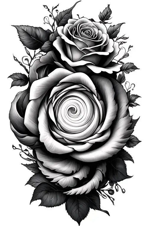 Hurricane And Rose Intertwined