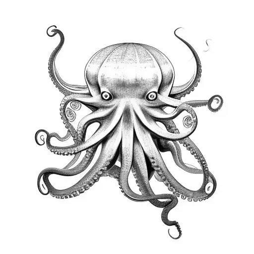 Octopus With 8 Arms Underarm