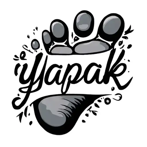 Footprint With Word Yapak
