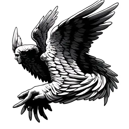 Keffiyeh Angel Wings Spread