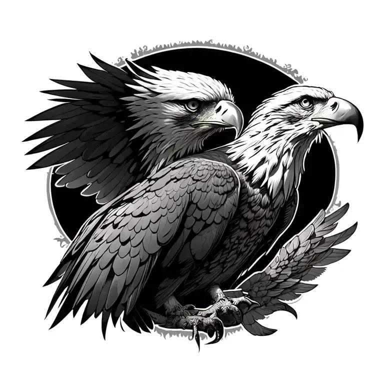 Philipphine Eagle Full Back Piece
