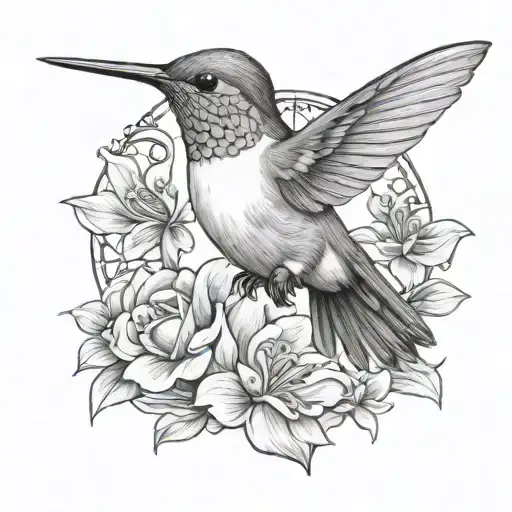 Hummingbird With Letter L