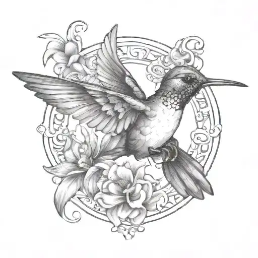Hummingbird With Letter L
