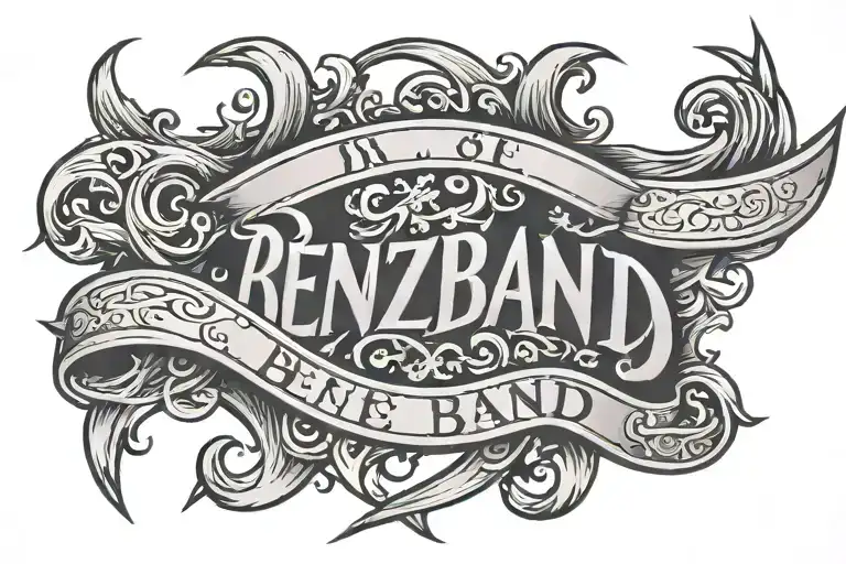 Benzband Letters Old English