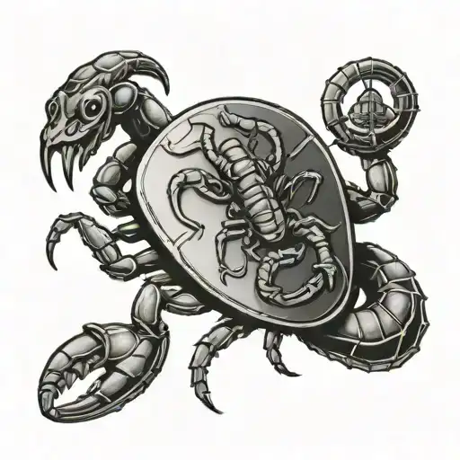 Scorpion Holding A Guitar Pick