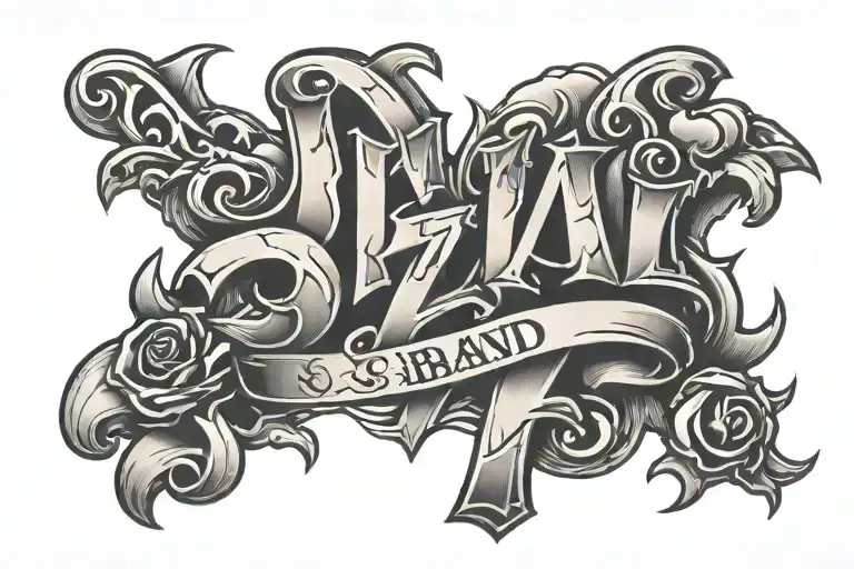 Ben Z Band Letters